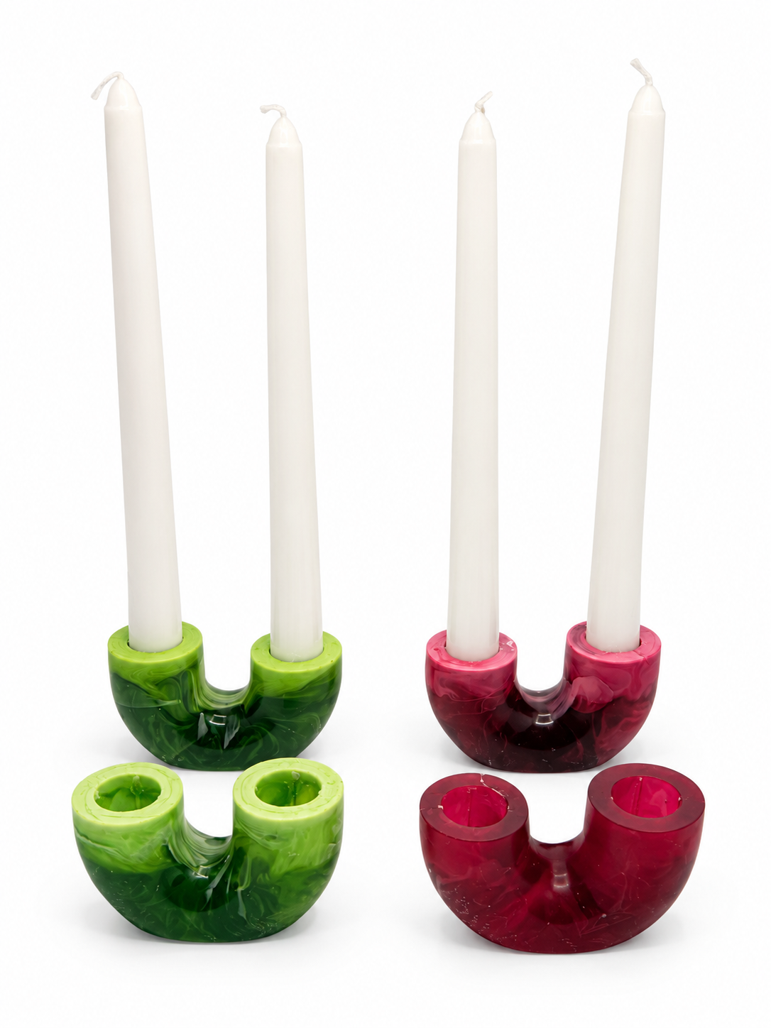 Confetti Resin Candlestick Holder