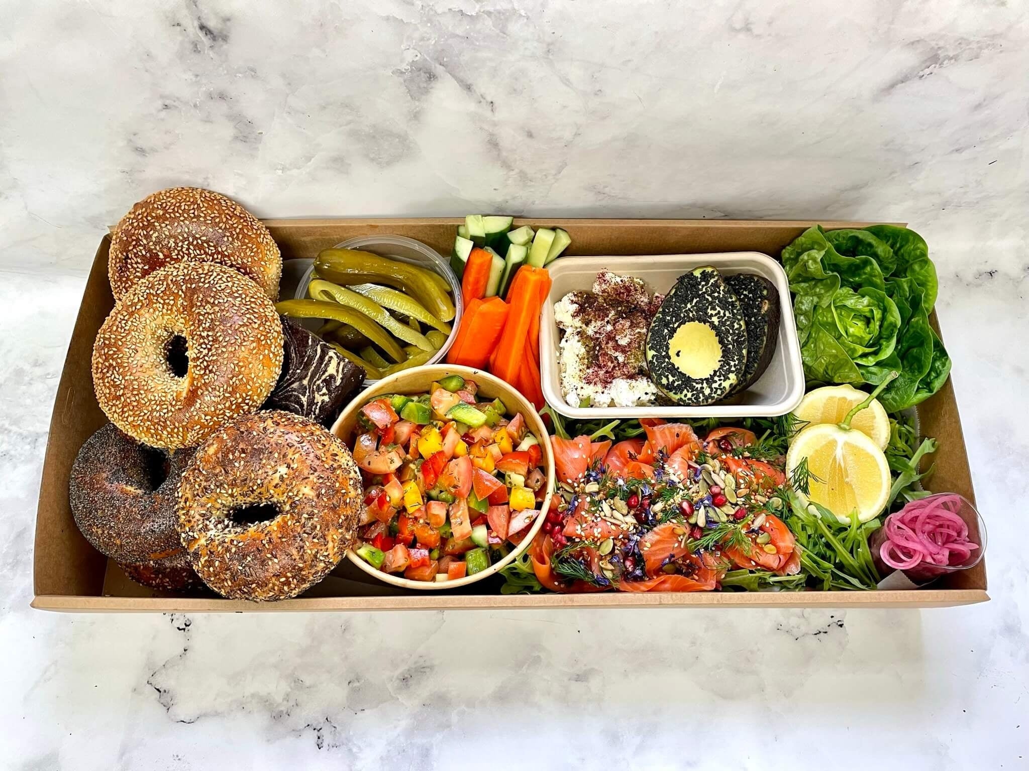 Lox Bagel Box Cosma Catering