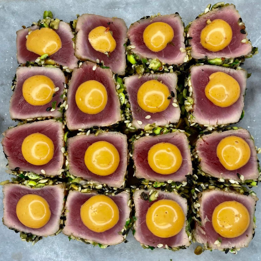 Seared Tuna with Mulberry Aioli