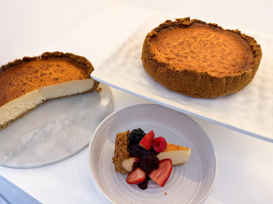 Shavuot Cheesecake - chocolate topping